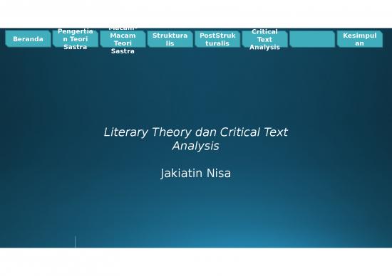 picture_Presentasi Usaha Ppt 2497 | Teori Sastra - Literary Theory Dan Critical Text Analysis