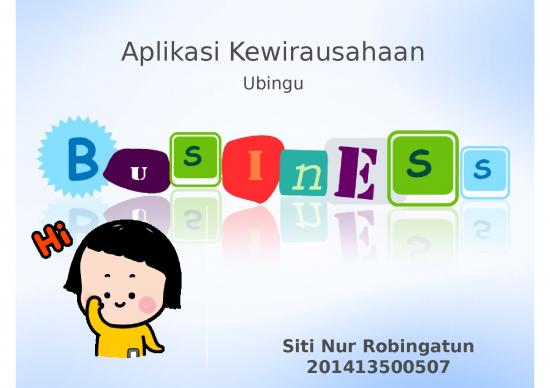 picture_Presentasi Usaha Ppt 2558 | Kewirausahaan - Usaha Ubingu