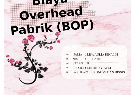 picture_Produk Ppt 2562 | Biaya Overhead Pabrik - Bop