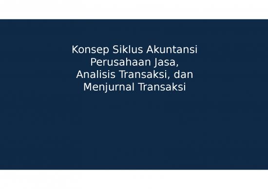 picture_Power Point Laporan Keuangan 2722 | Konsep Siklus Akuntansi Perusahaan Jasa Analisis Transaksi Dan Menjurnal Transaksi