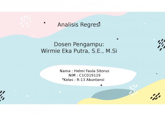 picture_Power Point Statistik 2749 | Analisis Regresi - Defenisi Macam Dan Tujuan