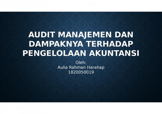 picture Presentasi Usaha Ppt 2755 | Audit Manajemen Dan Dampaknya Terhadap Pengelolaan Akuntansi