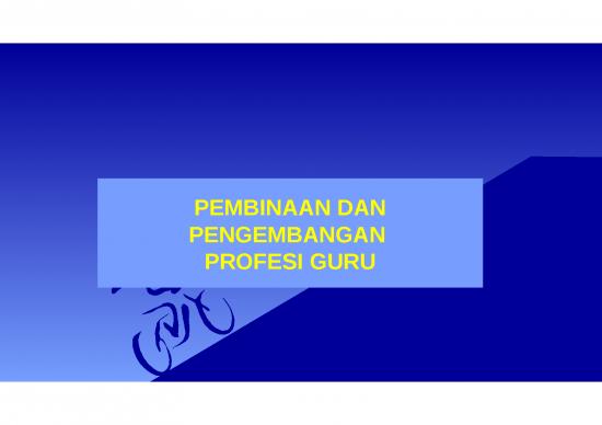 Transformasi 2808 | Pembinaan Dan Pengembangan Profesi Guru