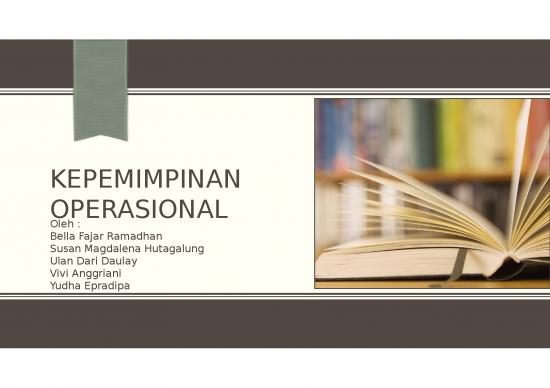 picture Tujuan Penelitian Adalah 2819 | Pengertian Kepemimpinan Operasional
