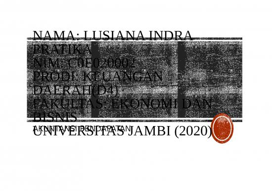 picture Presentasi Usaha Ppt 2901 | Akuntansi Pendapatan - Media Pembukuan Peningkatan Pada Aktiva Dari Transaksi Yang Menghasilkan Keuntungan