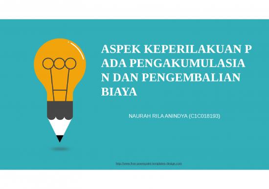 picture Power Point Manajemen 2974 | Aspek Keperilakuan Pada Pengakumulasian Dan Pengembalian Biaya