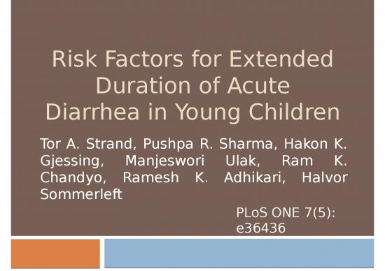 picture_Contoh Metode Penelitian 2986 | Diare - Risk Factors For Extended Duration Of Acute Diarrhea In Young Children
