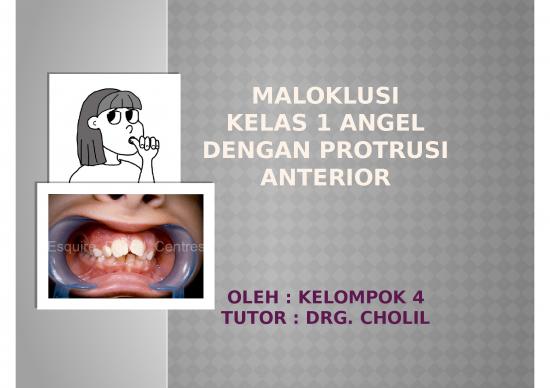 picture_Powerpoint Oral Presentation 2996 | Maloklusi Kelas 1 Angel Dengan Protrusi Anterior
