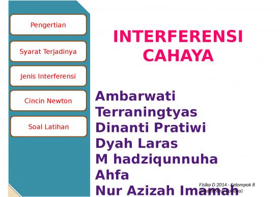 Interferensi Cahaya - Pengertian Syarat Jenis Cincin Newton Dan Soal