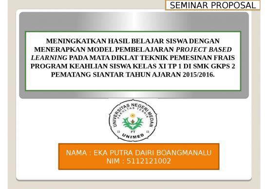 picture Powerpoint Templates Proposal 3069 | Model Pembelajaran Project Based Learning Pada Mata Diklat Teknik Pemesinan Frais