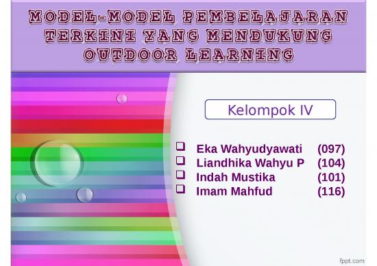 picture_Online Learning Ppt 3070 | Model-model Pembelajaran Terkini Yang Mendukung Outdoor Learning