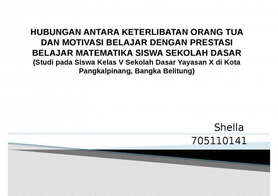 Tujuan Penelitian Adalah 3156 Hubungan Antara Keterlibatan Orang Tua Dan Motivasi Belajar 1382