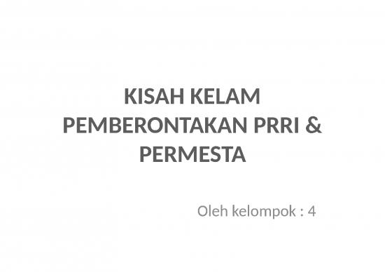 picture_Prri Permesta - Kisah Pemberontakan Prri Dan Permesta