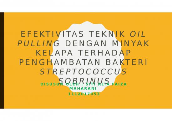 picture Tujuan Penelitian Adalah 3234 | Efektivitas Teknik Oil Pulling Dengan Minyak Kelapa Terhadap Penghambatan Bakteri Streptococcus Sobrinus