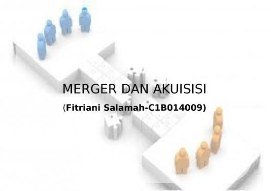 Merger Power Point 3262 | Merger Dan Akuisisi Perusahaan