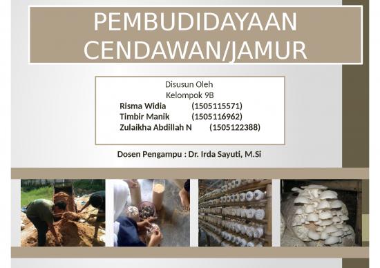 picture_Pembudidayaan Cendawan - Jamur