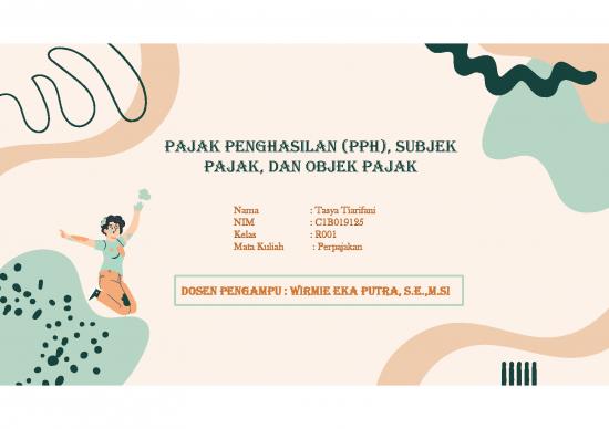 picture Presentasi Usaha 3350 | Pajak Penghasilan Pph Subjek Pajak Dan Objek Pajak