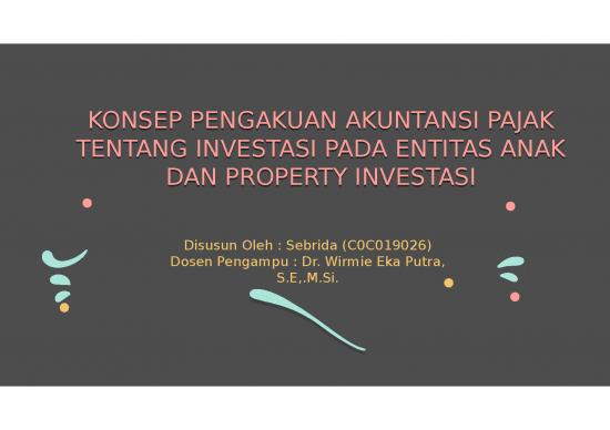 picture Finance Presentation Templates 3361 | Pengakuan Akuntansi Pajak - Tentang Investasi Pada Entitas Anak Dan Property Investasi