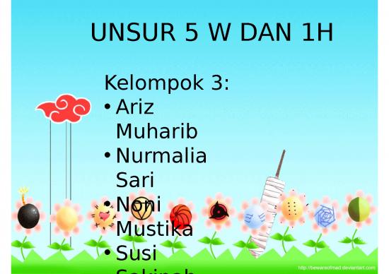 picture Writing Ppt 3396 | Unsur Berita - 5 W Dan 1h
