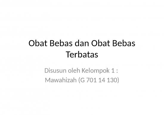 picture_Obat Bebas - Obat Bebas Dan Obat Bebas Terbatas