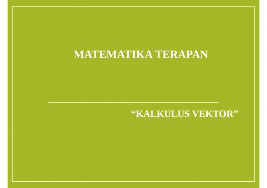 picture_Kalkulus Vektor - Analisis Vektor - Cabang Ilmu Yang Mempelajari Analisis Riil Dari Vektor Dalam Dua Atau Lebih Dimensi