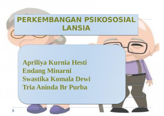 picture Masa Dewasa Akhir 3617 | Perkembangan Psikososial Lansia