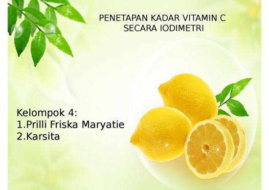 picture1_Vitamin C - Penetapan Kadar Vitamin C Secara Iodimetri