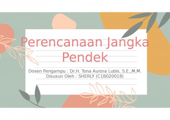 picture Investment Powerpoint Template 3755 | Perencanaan Jangka Pendek