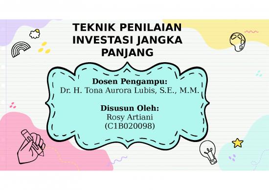 picture_Financial Presentation Power Point 3791 | Teknik Penilaian Investasi Jangka Panjang