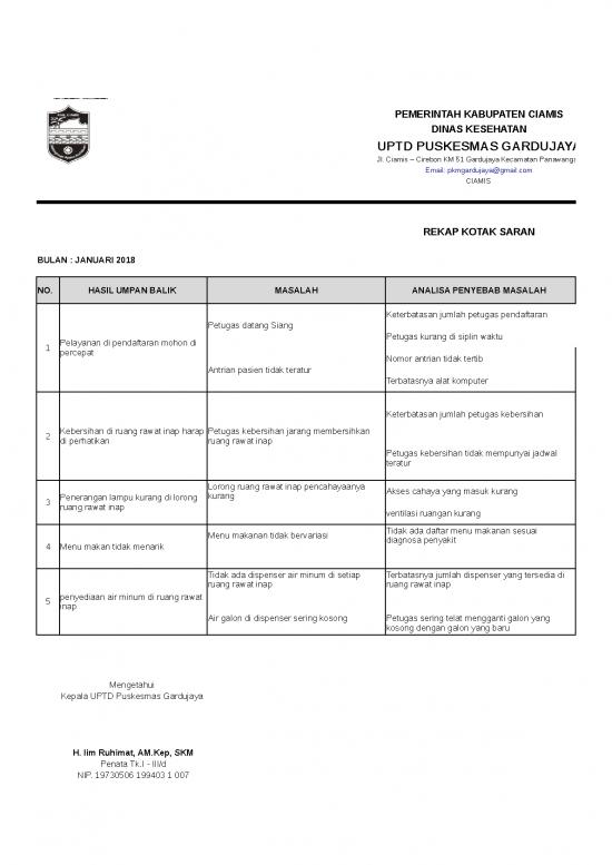 picture1_Excel Sheet Download 3922 | Contoh Rekap Kotak Saran Puskesmas