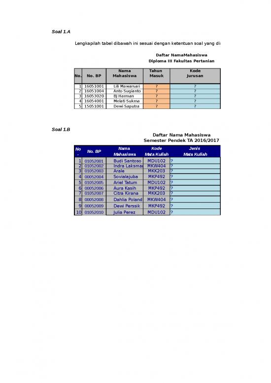 picture1_Excel Sheet Download 3942 | Contoh Soal Ujian Ms Excel