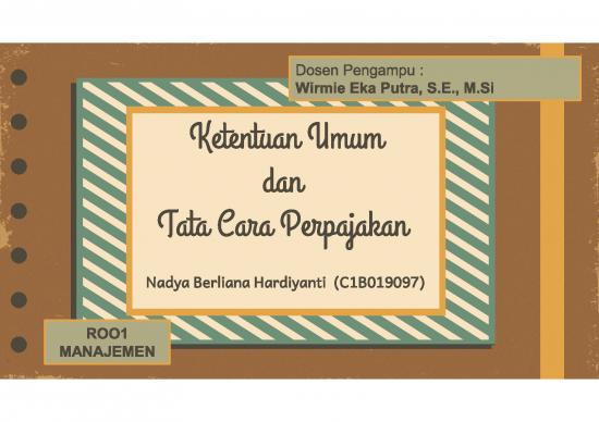 picture_Pdf Pembukuan Sederhana 4041 | Kup - Ketentuan Umum Dan Tata Cara Perpajakan