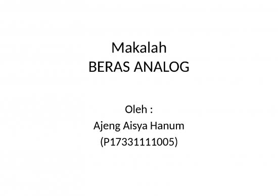 picture1_Beras Analog - Bentuknya Yang Oval Menyerupai Beras Tapi Tidak Terproses Secara Alami