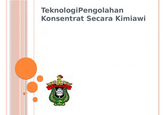 picture_Teknologi Pengolahan Konsentrat Secara Kimiawi
