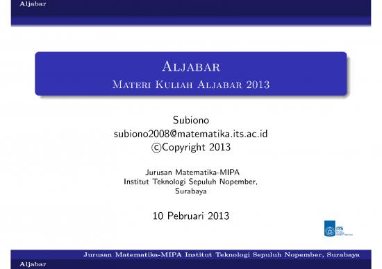 picture_Matematika Pdf 4103 | Aljabar - Materi Kuliah Aljabar