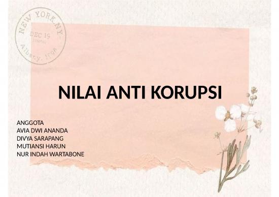 picture_Pendidikan Ppt 4150 | Nilai Anti Korupsi - Nilai-nilai Budaya Anti Korupsi