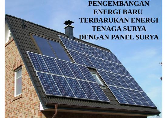 picture_Penelitian Dasar 4153 | Panel Surya - Pengembangan Energi Baru Terbarukan Energi Tenaga Surya Dengan Panel Surya