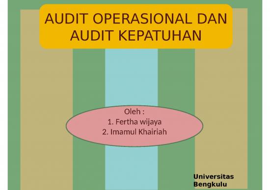 picture_Manajemen Operasional Ppt 4291 | Audit Operasional Dan Audit Kepatuhan