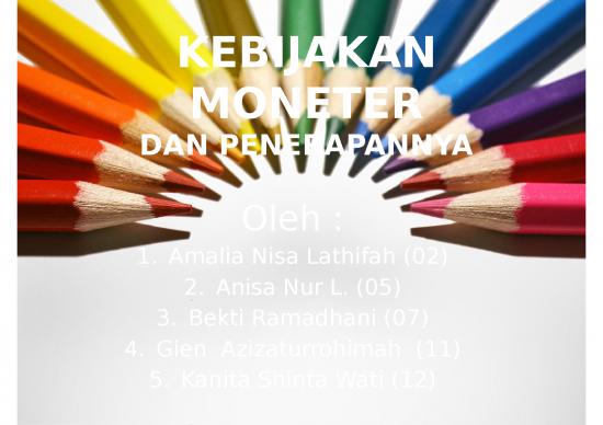 Kebijakan Moneter Ppt 4320 | Kebijakan Moneter Dan Penerapannya