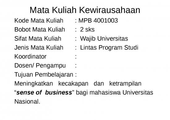 picture Powerpoint Templates Proposal 4322 | Kewirausahaan - Perkuliahan Penugasan Ujian Dan Penilaian