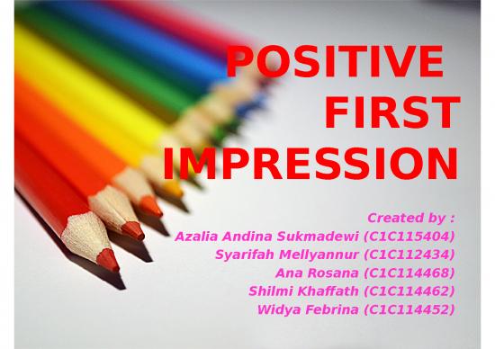 picture_Positive First Impression