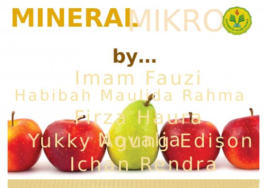 picture Mineral Mikro - Zat Gizi Yang Juga Penting Bagi Tubuh Selain Karbohidrat protein lemak dan Mineral Makro