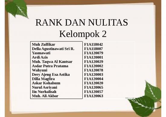 picture Transformasi 4462 | Matematika Rank Dan Nulitas