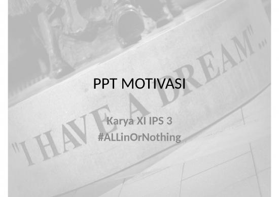 picture Power Point Motivasi - All In Or Nothing