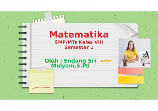 picture Materi Matematika - Smp Mts Kelas Viii Semester 1 picture Materi Matematika - Smp Mts Kelas Viii Semester 1