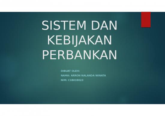 picture_Presentasi Usaha Ppt 4584 | Sistem Dan Kebijakan Perbankan