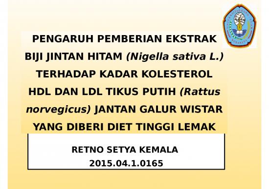 picture Diet Therapy Ppt 4586 | Biji Jintan Hitam - Pengaruh Pemberian Ekstrak Biji Jintan Hitam Nigella Sativa L Terhadap Kadar Kolesterol Hdl Dan Ldl