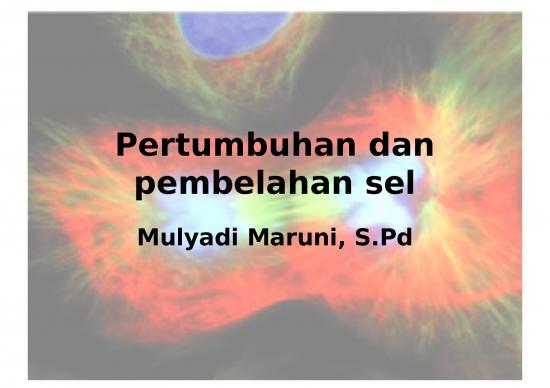 picture_Sel - Pertumbuhan Dan Pembelahan Sel