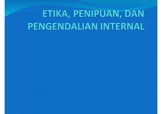 picture_Power Point Manajemen 4648 | Etika Penipuan Dan Pengendalian Internal