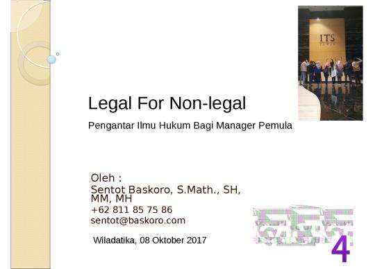 picture Ilmu Pengantar Hukum 4654 | Legal For Non Legal - Ilmu Hukum Bagi Manager Pemula picture Ilmu Pengantar Hukum 4654 | Legal For Non Legal - Ilmu Hukum Bagi Manager Pemula